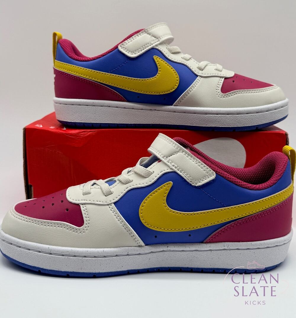 Nike Court Borough Low Recraft BP, Sweet Beet/Citron 3Y Toddler NIB